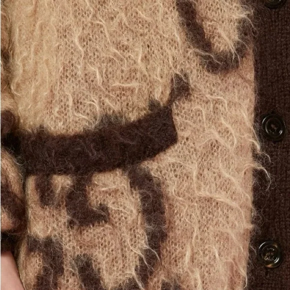 REVERSIBLE GG MOHAIR WOOL CARDIGAN - Picture 5 of 5